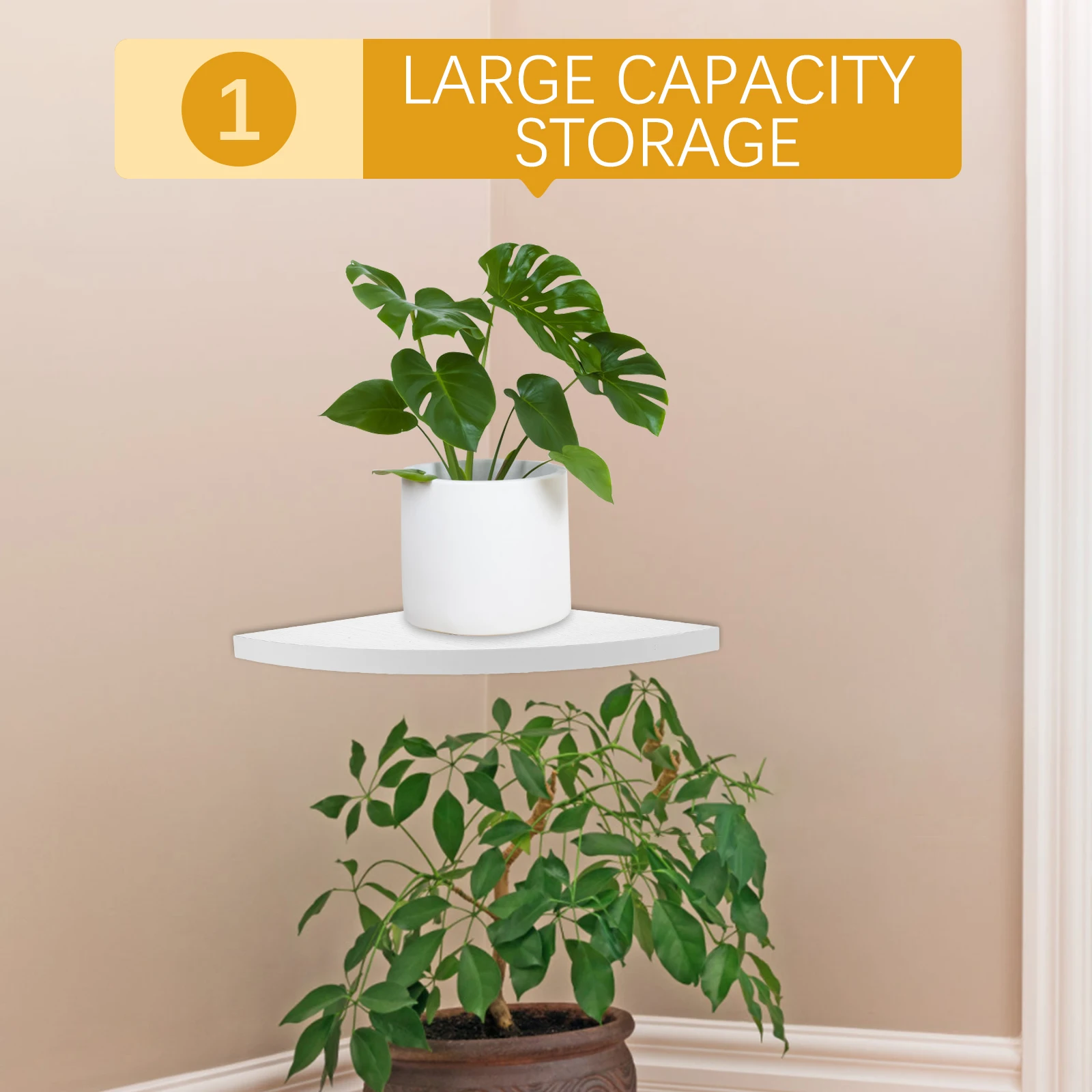 

Wall Mounted Shelf Triangular Design Artificial Board Living Bedroom Study Storage Rack Floating Shelves Wall Mount