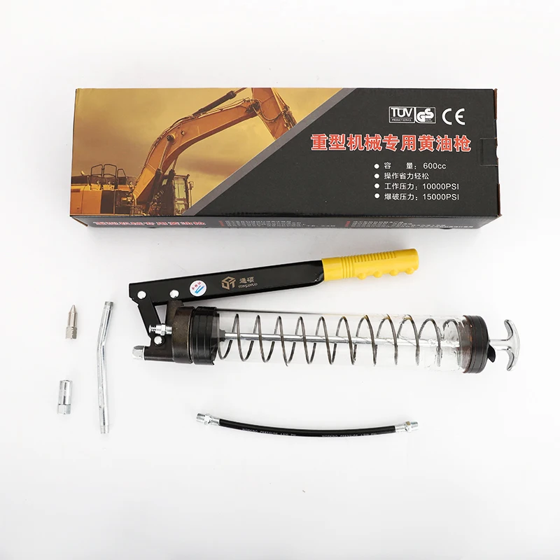 دائم التشحيم العالمي قبضة آلات الشحوم 600CC اللاسلكي الشحوم بندقية السيارات النفط البنادق إصلاح السيارات