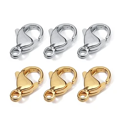 25pcs/Lot High Quality Stainless Steel Lobster Clasps for Jewelry Making Lobster Claw Clasps DIY Bracelet Necklace Wholesale