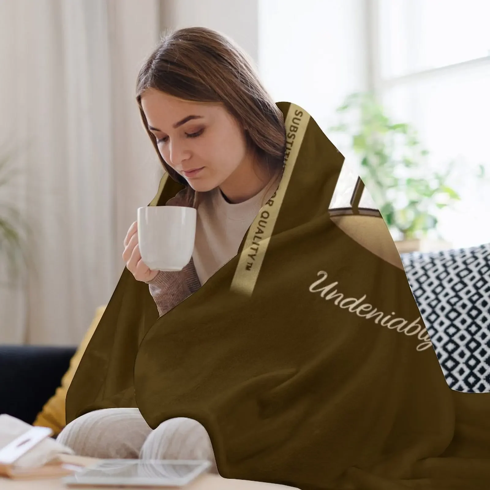 أرنوت تيم تام تصميم بسكويت الشوكولاتة رمي بطانية فاخرة رشاقته القطبية الجميلة أنعم البطانيات