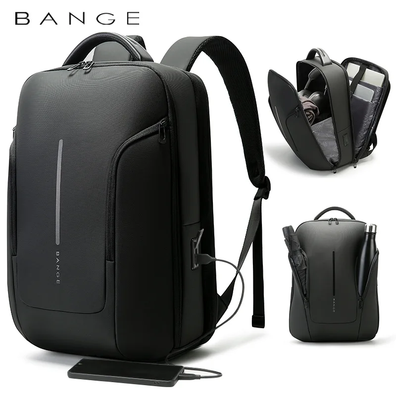 BANGE Travel Backpacks, Overnight Laptop Carry-On Backpack for Airplanes, Waterproof 15.6 inch Laptop Backpack for Men and Women