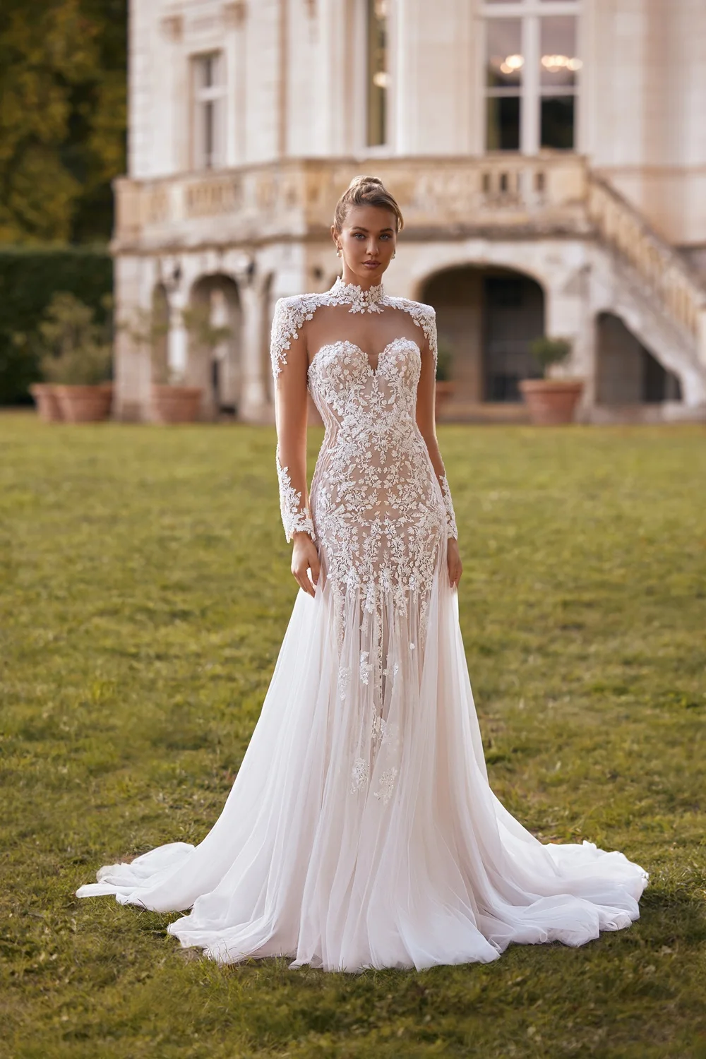 

Mermaid Wedding Dress Vestido De Novia Encaje Mangas Largas Vestidos Tallas Curvy Civil Sencillo Y Elegante Blanco Alta Costura