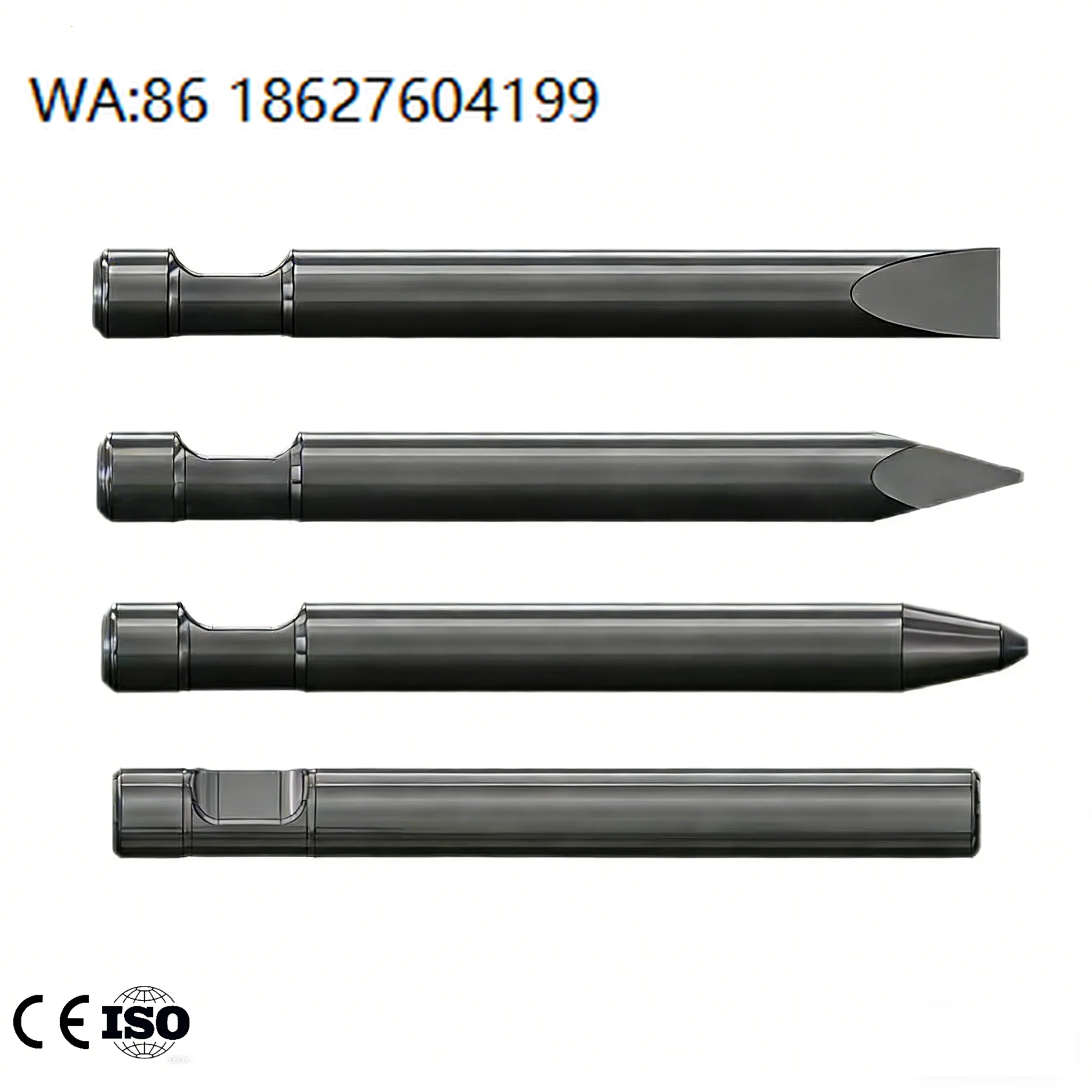 

PB110 Hydraulic Breaker Spare Parts Flat Moil Point Chisel High Hardness Rock Breaking Tool for Excavator Hammer