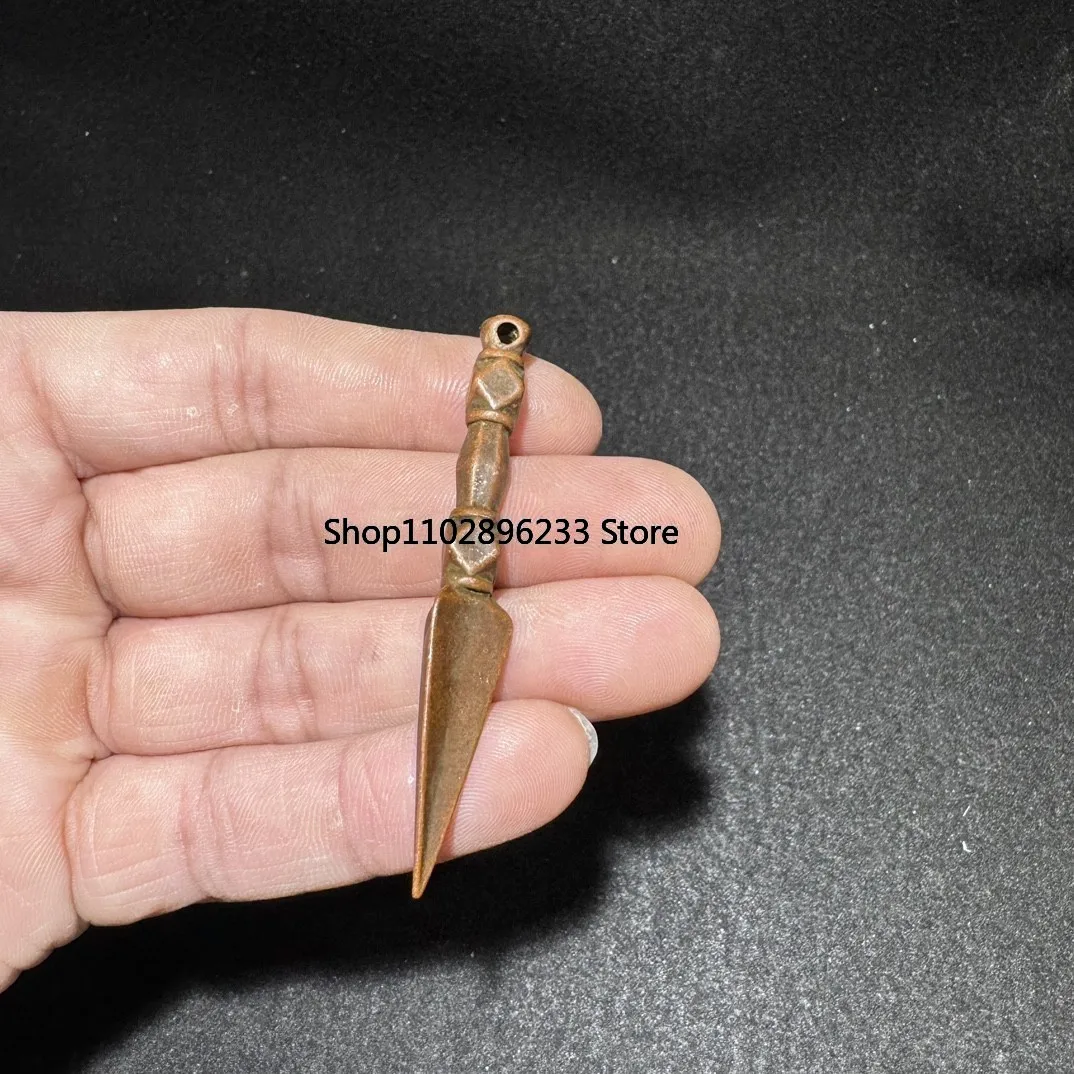 Tibetan mini copper vajra pestle, magic tool, tag, necklace, pendant, bracelet, Duobao accessories, clip pendant 60mm.