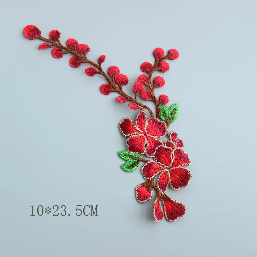 DIY Flower embroidered Patches for Clothing Sew on Embroidery parches ropa  dresses Water soluable floral appliques