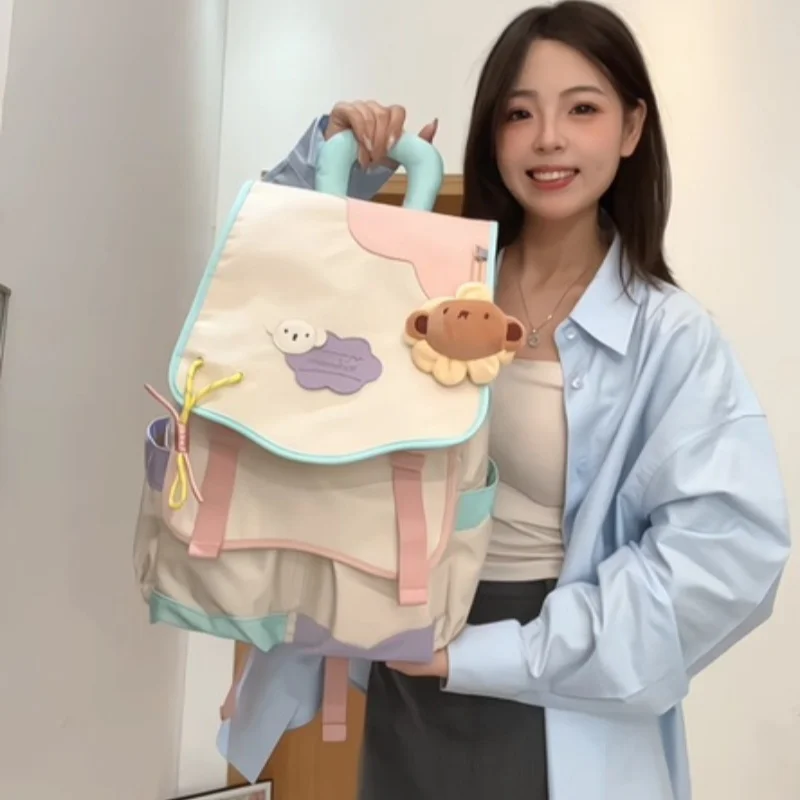 

В наличии: Рюкзак Miffy с двумя лямками, новая модель, вместительная дорожная сумка, классическая коллекционная серия, подарочные украшения