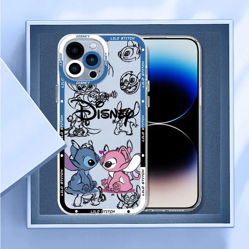 Funda de teléfono Disney Stitch The Baby para iPhone 14 Plus, XR, X, 13 Pro Max, 12 Mini, 11 Pro, XS Max, 7, 8 Plus, 15