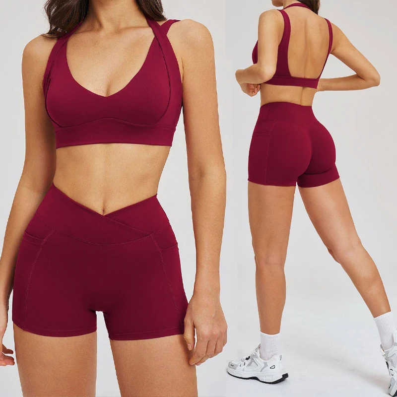 spring-2026-sensation-yoga-set-running-sports-women's-two-piece-tight-fit-backless-nylon-fabric-breathable-comfortable-yoga-suit