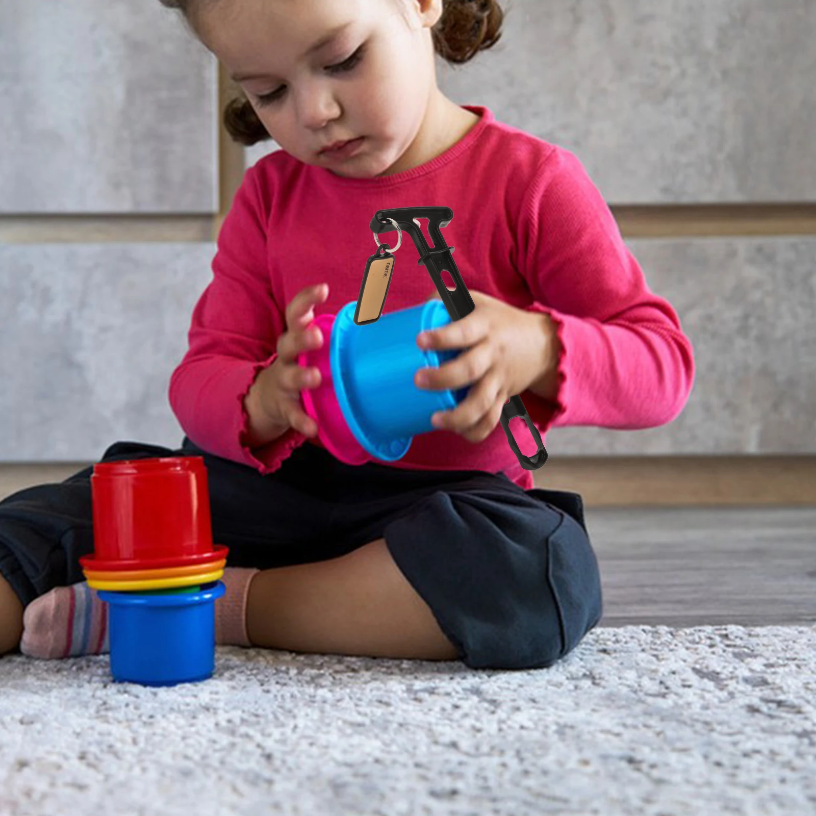 مقبض لعبة التدريب على كأس السحب، مقابض متعددة الوظائف قابلة لإعادة الاستخدام، رفع قوي وعملي للتكديس