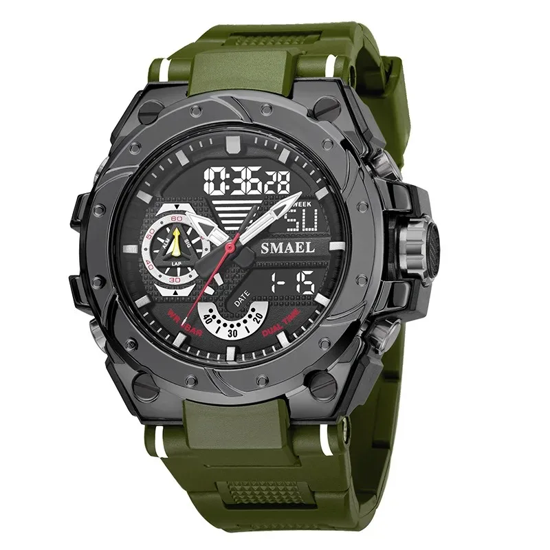 

Sports Kids Watch Fashion Alloy Watch Men Multifunctional Cool Dual Display Outdoor Waterproof Electronic Digital Wristwatches