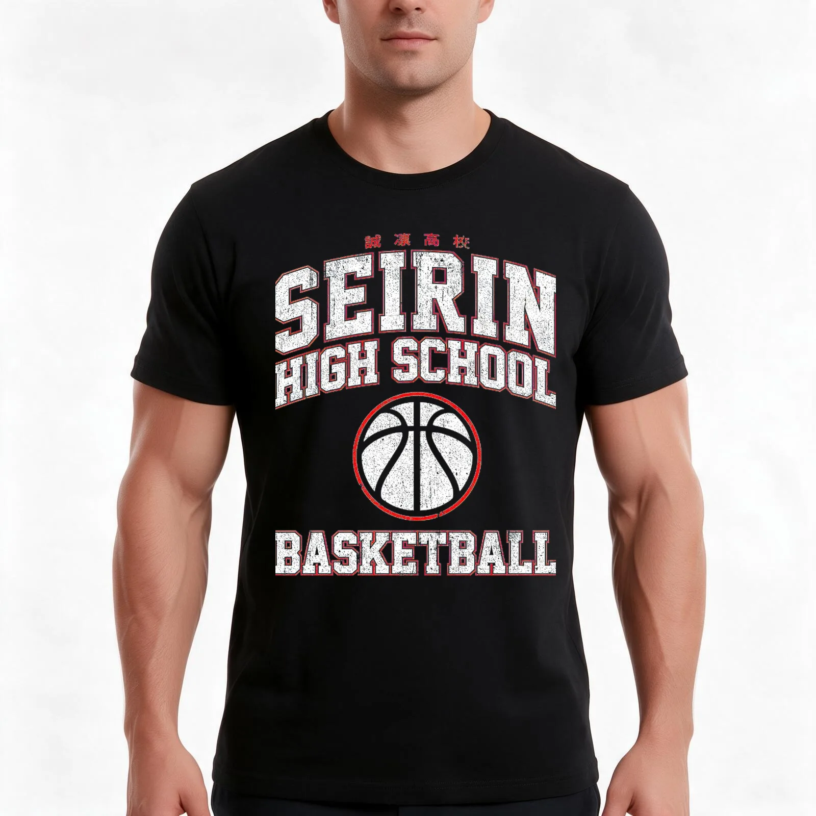 Kuroko No Basket T-Shirt, Summer Casual Cotton Tee, Oversized Streetwear Tops, Vintage Graphic Print, Loose Fit Short Sleeve