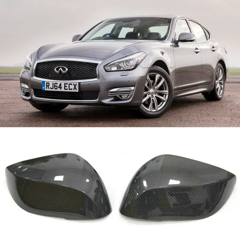 

2pc Stickers on Cars Carbon Fiber Rearview mirror housing Cover for Infiniti q70 2014 2015 2016 2017 2018 2019