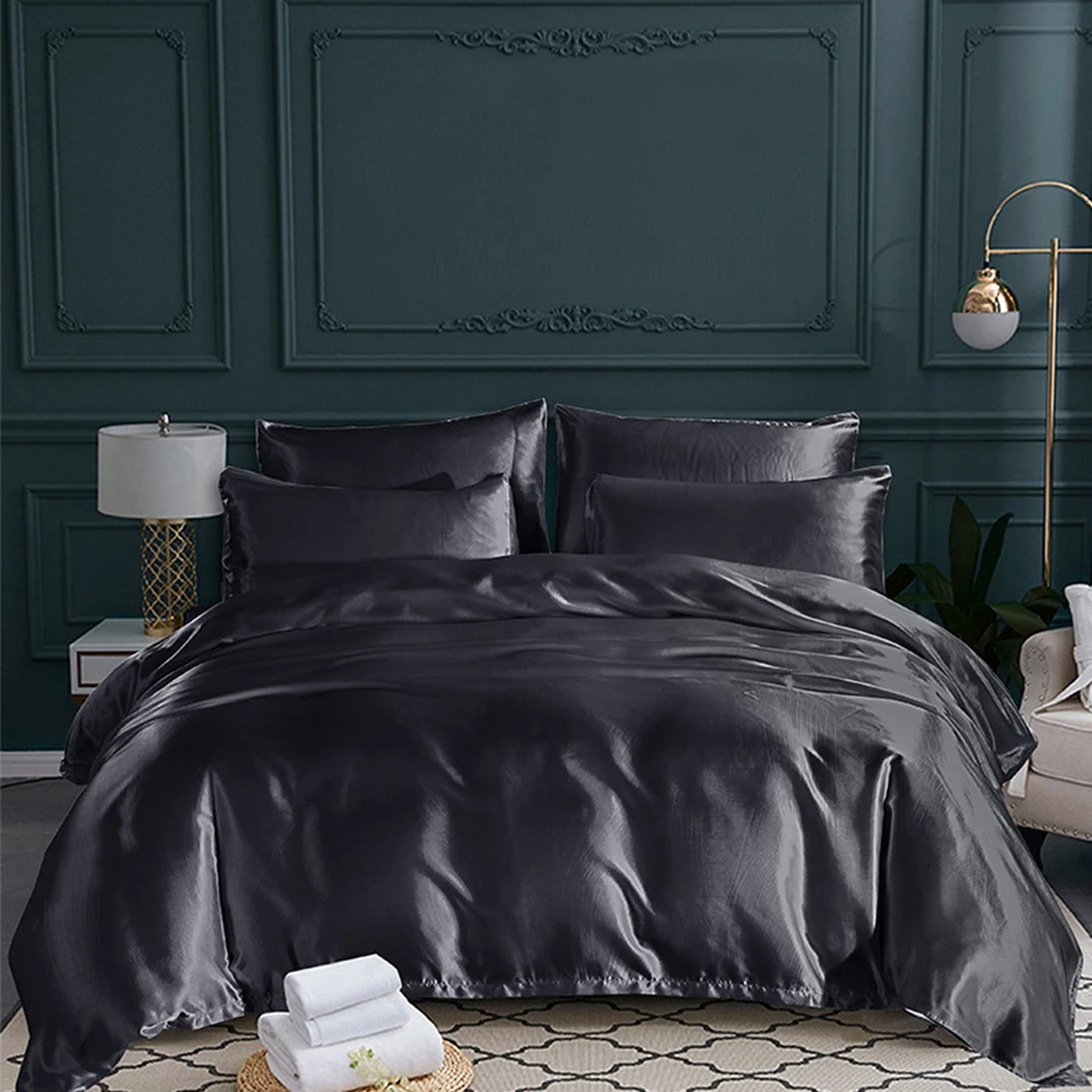 Pillowcase Silk Pillow Cover Silky Satin Beauty Pillow Case Comfortable Breathable Pillow Case Home Decor Wholesale Dropshipping