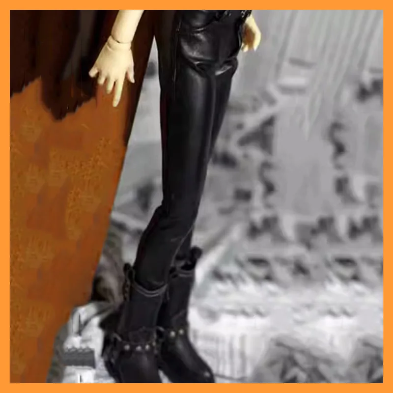 

【Только одежда】1/3 1/4 черные эластичные тонкие кожаные брюки-карандаш для модели HID/2D75 SSDF ID72/75 UF/TD Strong-Uncle