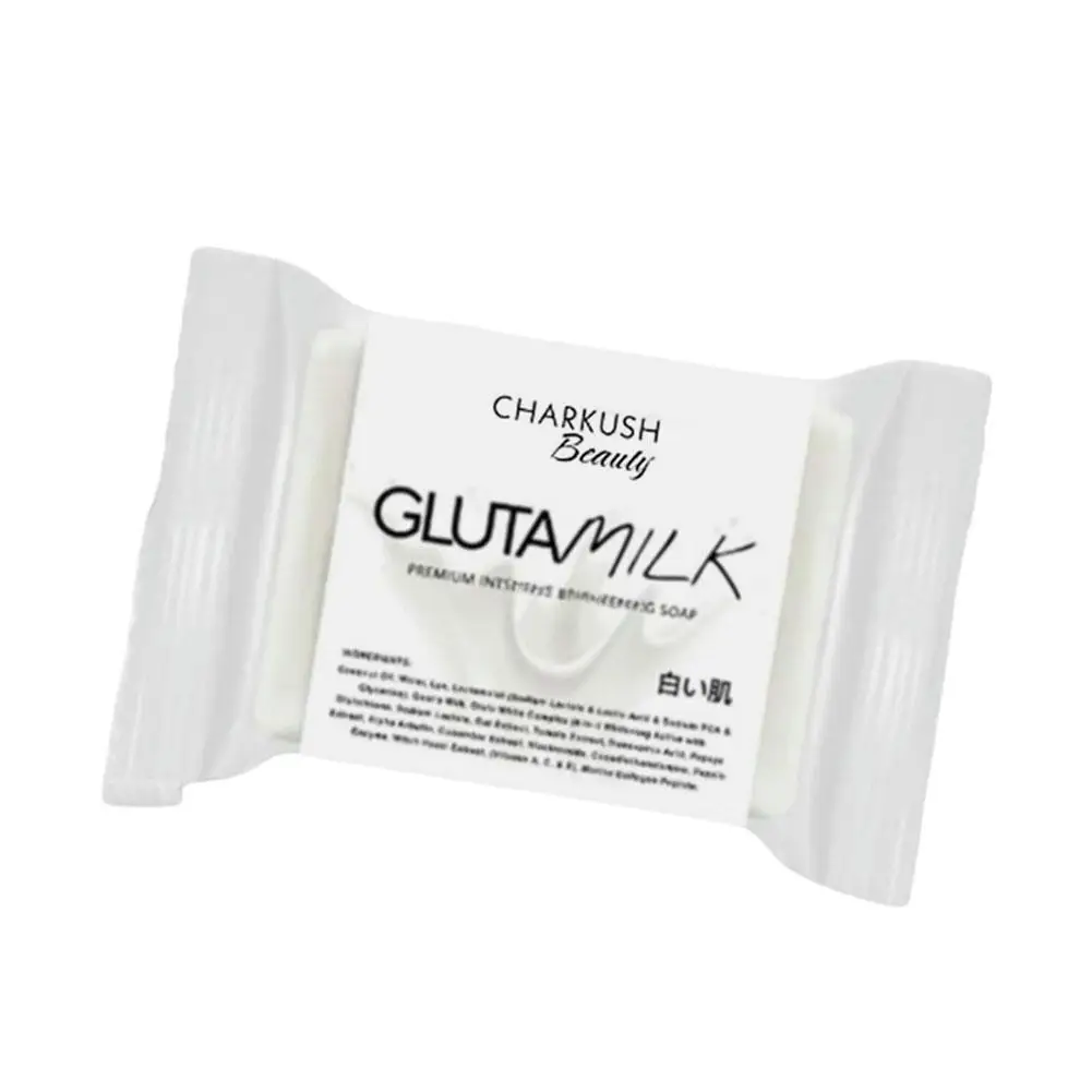 Gสบู่นมสบู่ Glutamilk Charkush Beauty Glutamilk Brightening Soap สําหรับสบู่ทําความสะอาดผิวเรียบเนียนนุ่ม B6d1