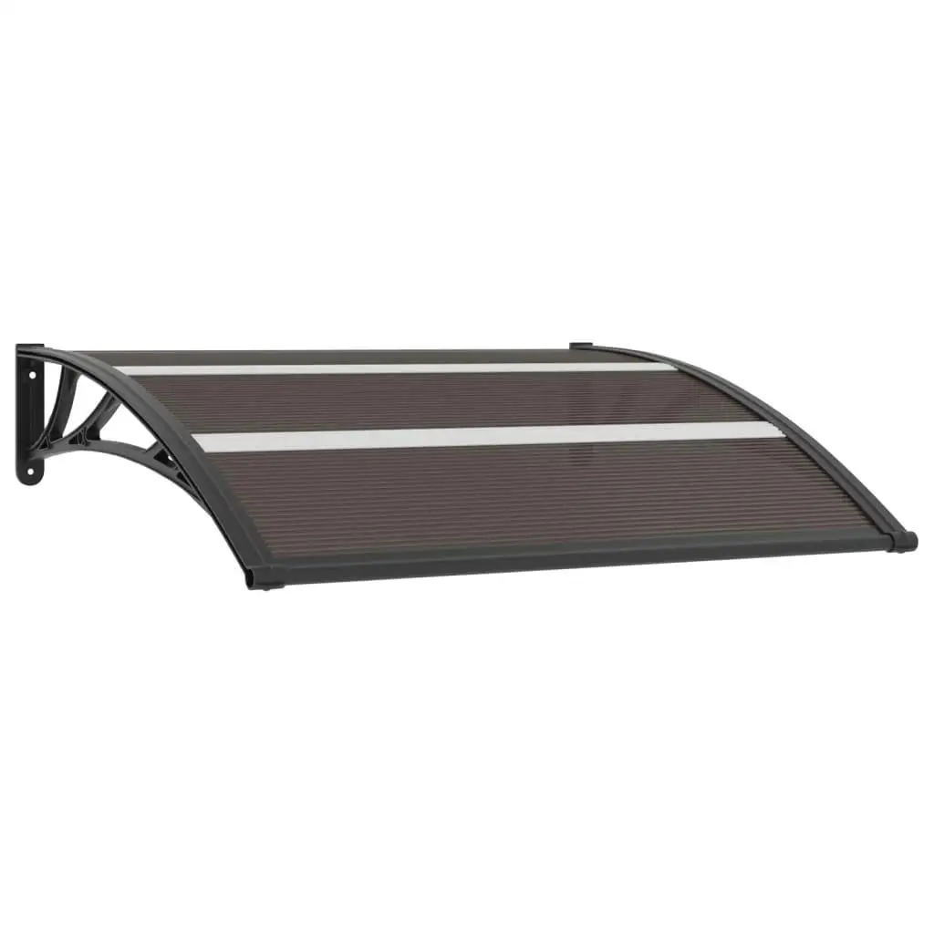 

47.2x29.5 Inch Black Door Canopy - Durable Weather Protection Awning for Home Entry