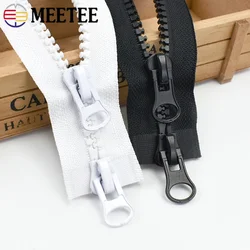 1Pc 8# Resin Zipper 60-250cm Double Sliders Zips Bag Tent Open End Zip Jacket Zippers Repair Kit DIY Sewing Clothing Accessories