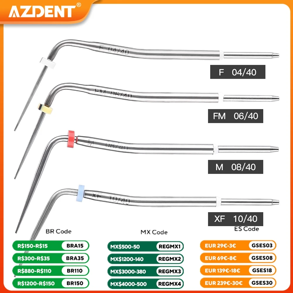 1PC Dental Gutta Percha Podgrzewana końcówka AZDENT Rozmiar F XF FM M do obturacji Gutta Percha Endo Pen System Narzędzia stomatologiczne