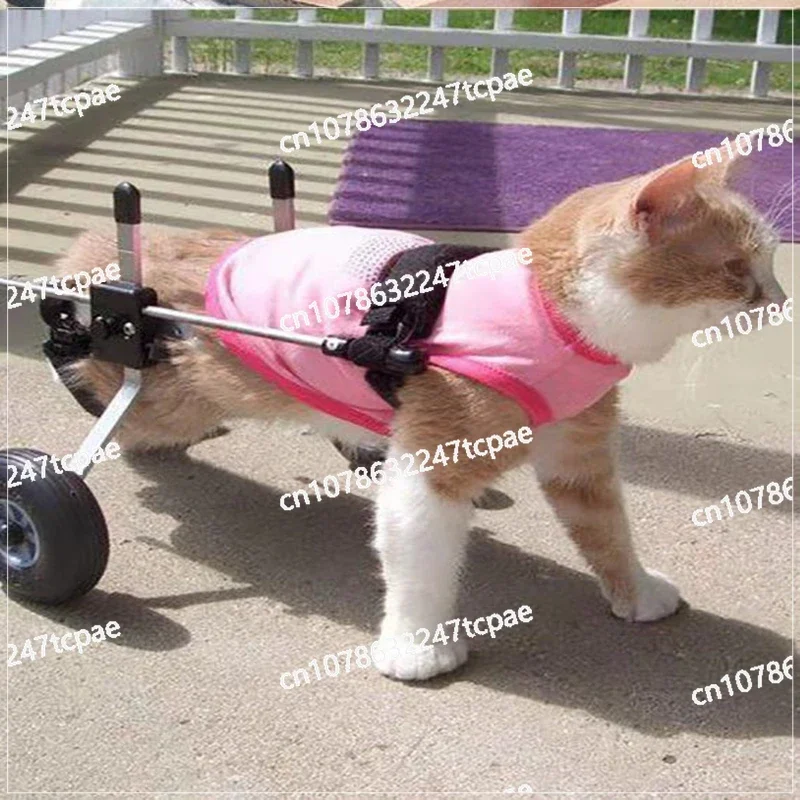 

Cat Wheelchair Car Paralyzed Fracture Pet Hind Leg Spine Injury Rehabilitation Training Car Hind Limb Disability Stroller