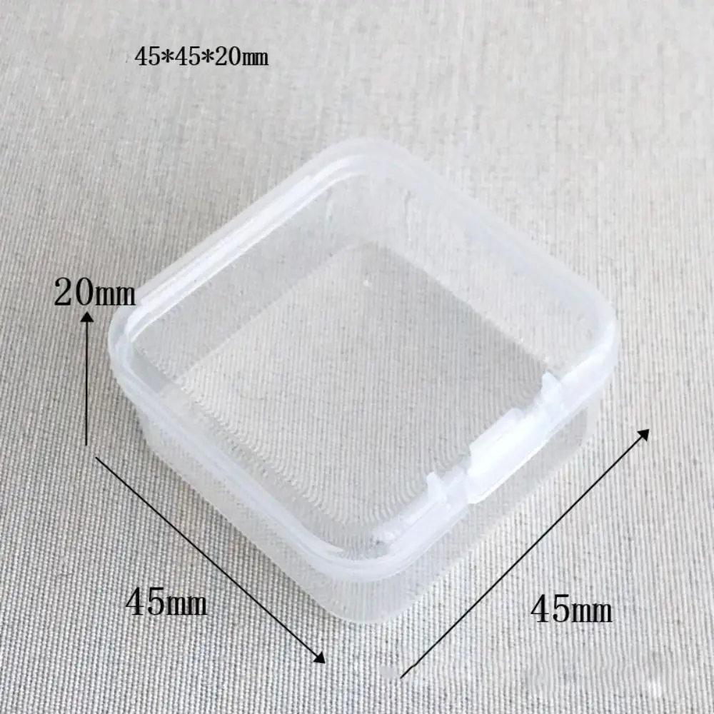 New Square Storage Box Plastic Durable Small Items Case Transparent Fishing Tools Accessories Power Tools Holder
