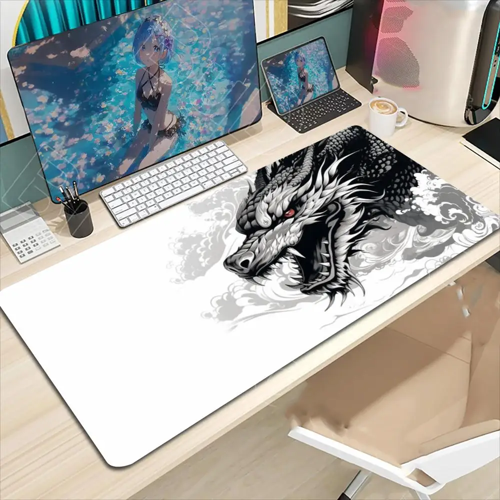

Dragon Mouse Pad Mouse Pad Large Computer Office Game Table Mats Rubber Anti-slip Gaming Keyboard Mousepads Long Desk Pads