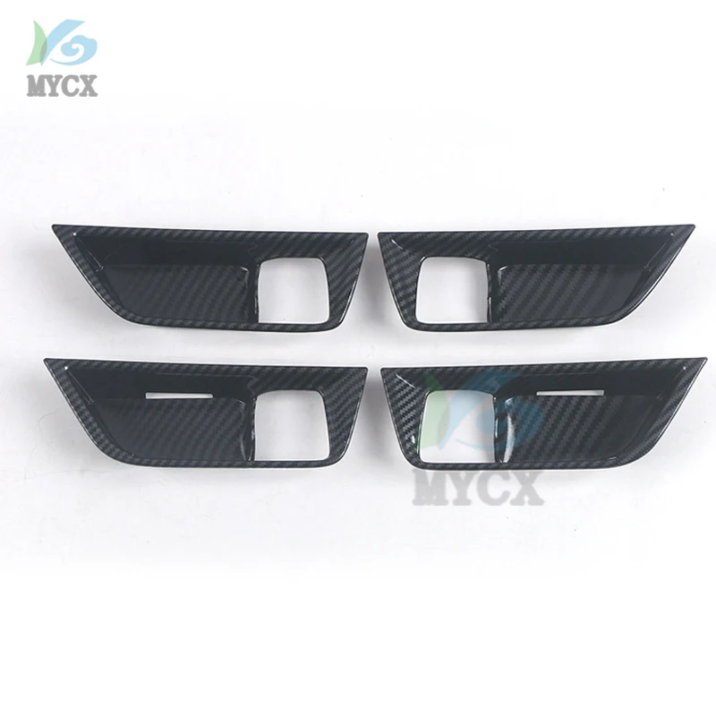 For Toyota Harrier 2022 Car Accessories Inner Door Bowl Cover Handle Strip Trim Sticker ABS Interior Car Styling 4Pcs