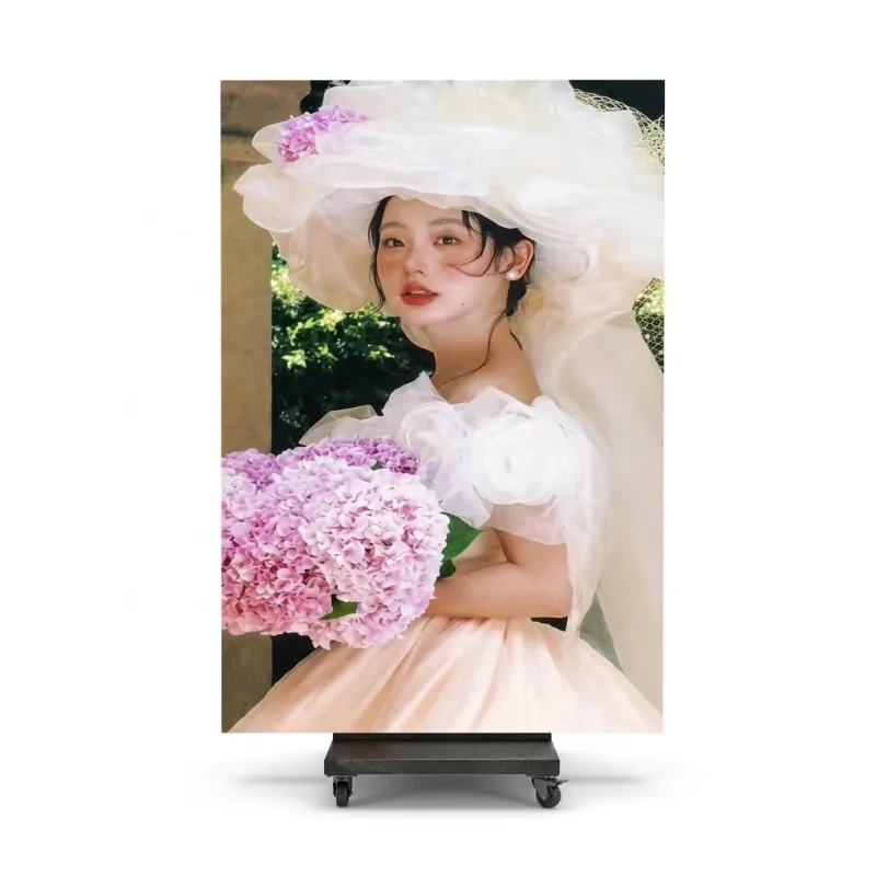 Trifold Double‑Sided Portable LED Poster P1.86‑P2.5 With Flight Case For Street Marketing Event Rental Commercial Display