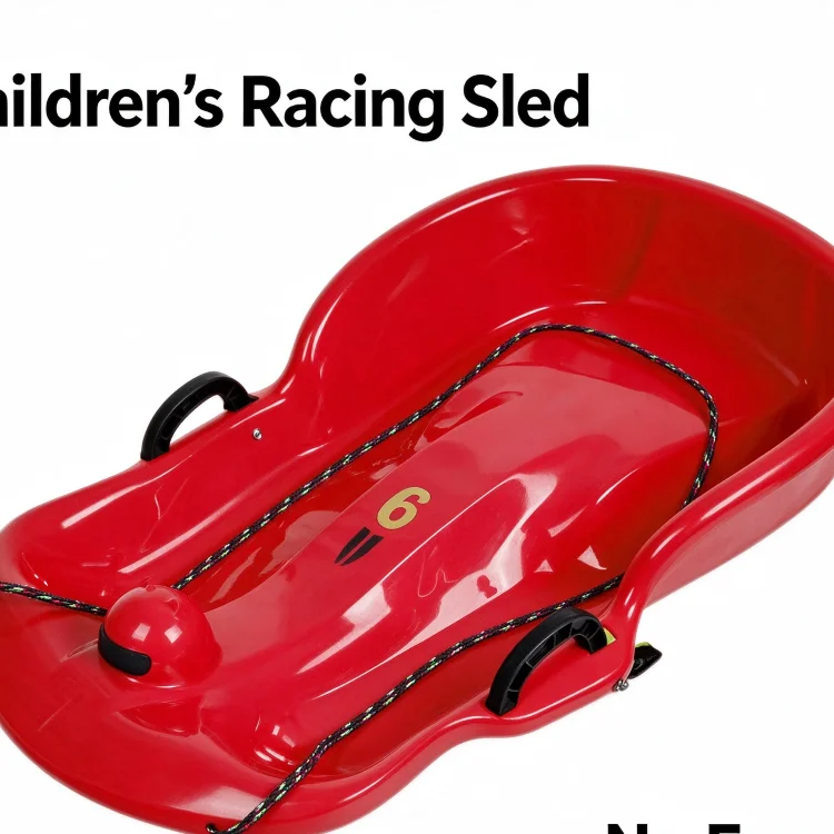Thick-Backed Cold-Resistant Ski Sledding Board for Grass And Sand Single & Double-Seater Sled for Children And Adults