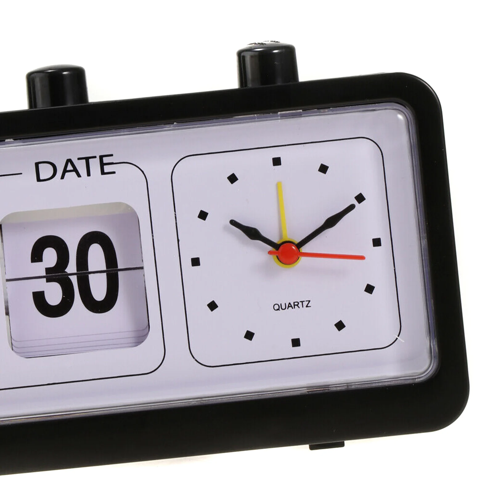 Retro Calendar Flip Clock Bedside Square Clock with 3 Press Button Household Household with 3 Press Button Clock