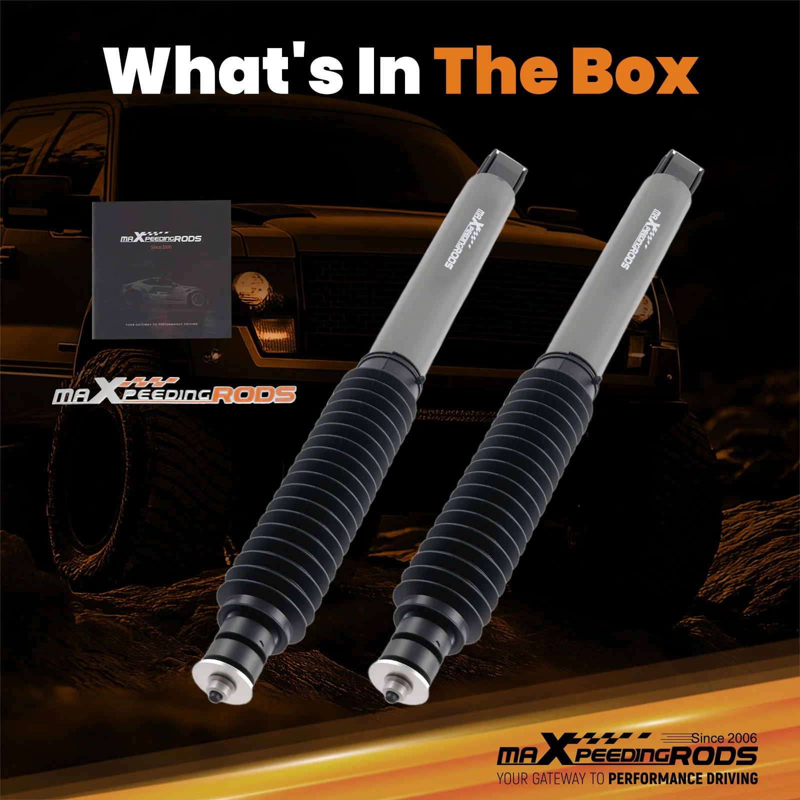 Amortiguadores traseros para Toyota 4Runner 03-22 FJ Cruiser 07-14 ajuste elevación de 0-3"