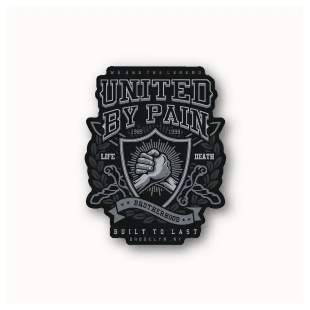 United By Pain Brotherhood Waterproof Stickers For Decorating Car Windows Motorcycles And Computers.
