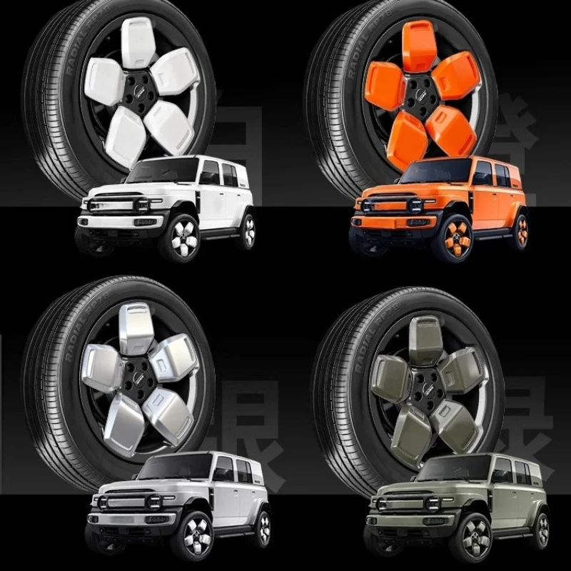 Car Wheel Hub Cover ABS Anti-scratch Front Rear Wheel Caps Decoration Protector Exterior Accessory for Chery ICAUR ICAR V23 2025