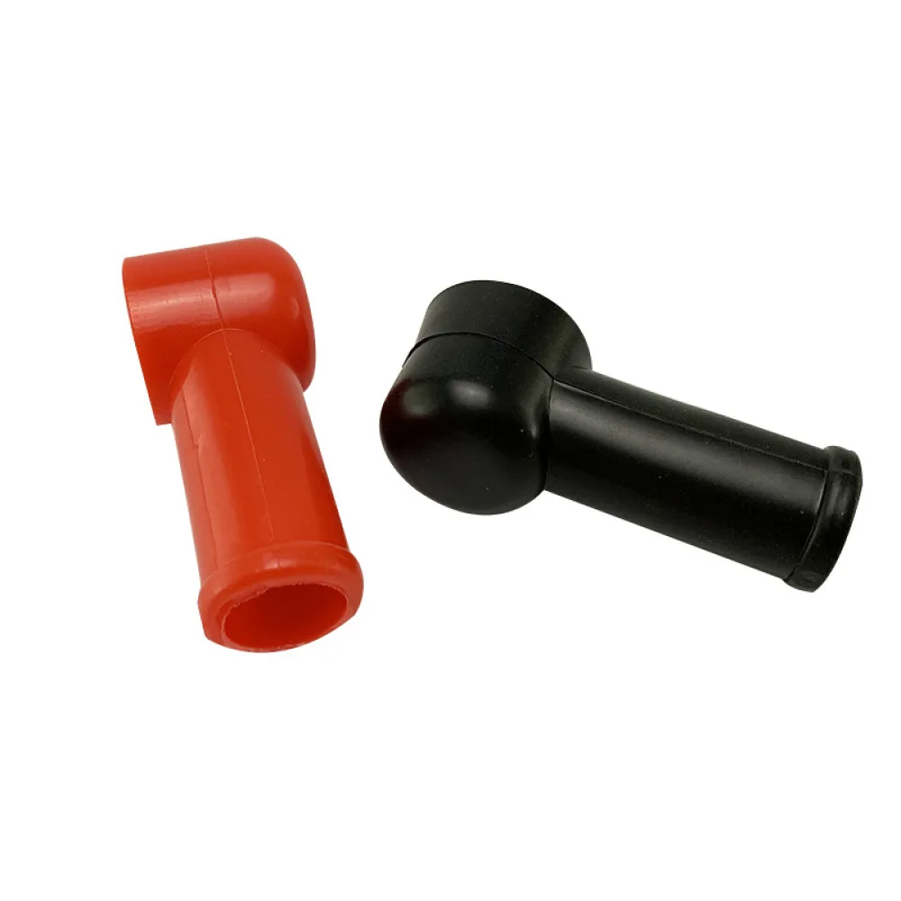 Automotive Battery Terminal Protector Pipe Shape Rubber Insulation Cape Car Connector Shield Protective Guard Accessory