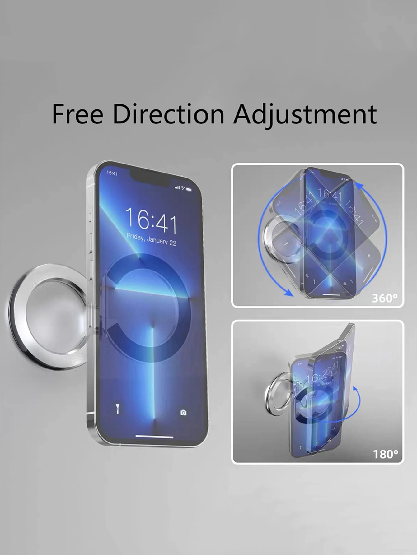 Für Tablet Magnetischer 3-Teiliger Doppelseitiger Ständer Magnetischer Saugring Handyhalter Starke Adsorption iPad-Halter Doppelseitig – Detail 6