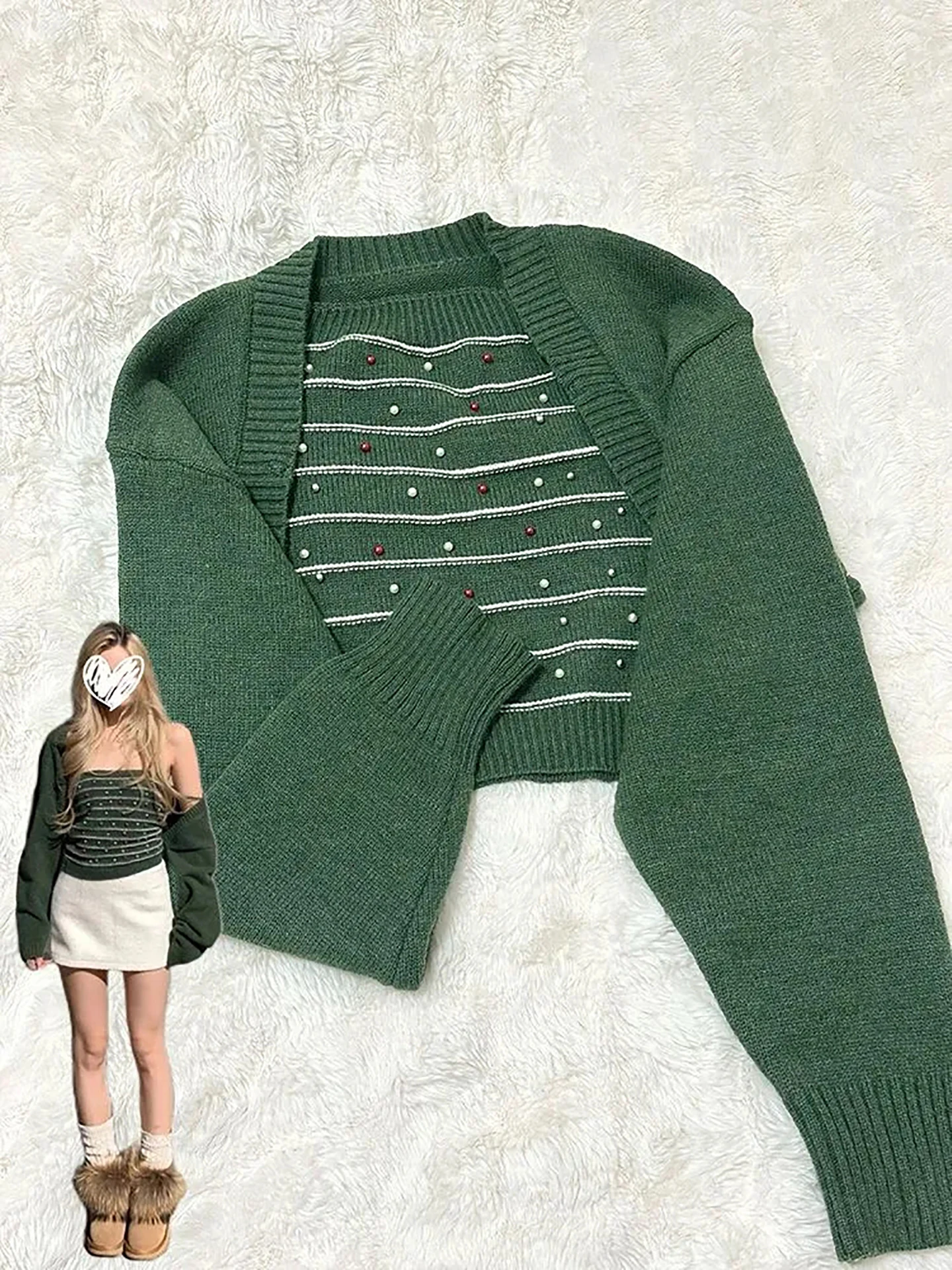 

Новогодний наряд, женский зимний роскошный вязаный жилет в стиле ретро, внутренняя одежда, жилет с ремешком, корейское пальто Sle ort