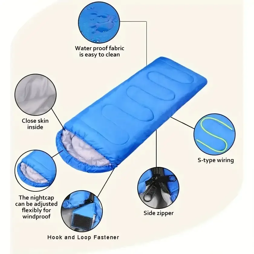 China Factory Supply Ultralight Sleeping Bag Washable Hollow cotton Sleeping Bag