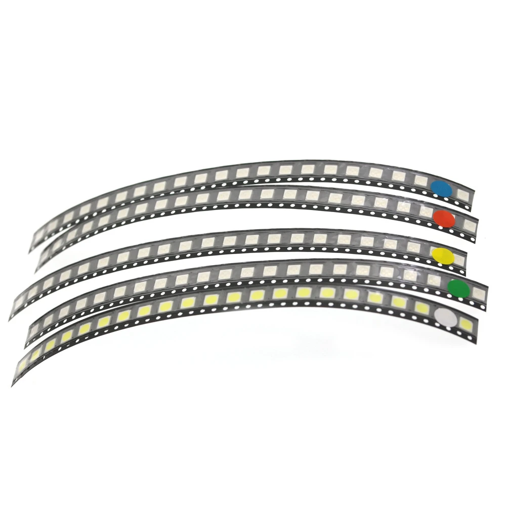 (100PCS) 0603 0805 1206 1210 SMD LED light emitting diode White/Blue/Green/Orange/Yellow/Red