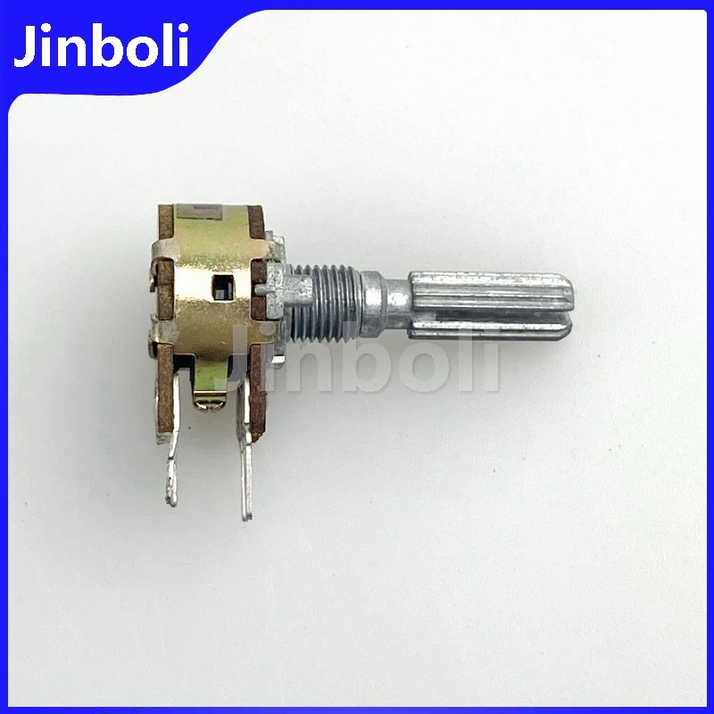 2PCS 16 Type 6Pins Double Potentiometer A10K Computer Speaker Audio Amplifier Volume Adjustment Handle Length 25mm