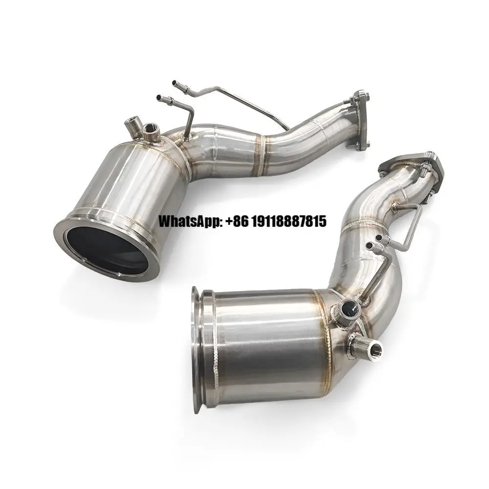 Cuski Downpipe for Lamborghini URUS 4.0 2021-2024 Stainless Steel 304 with OPF High Flow Performance Exhaust