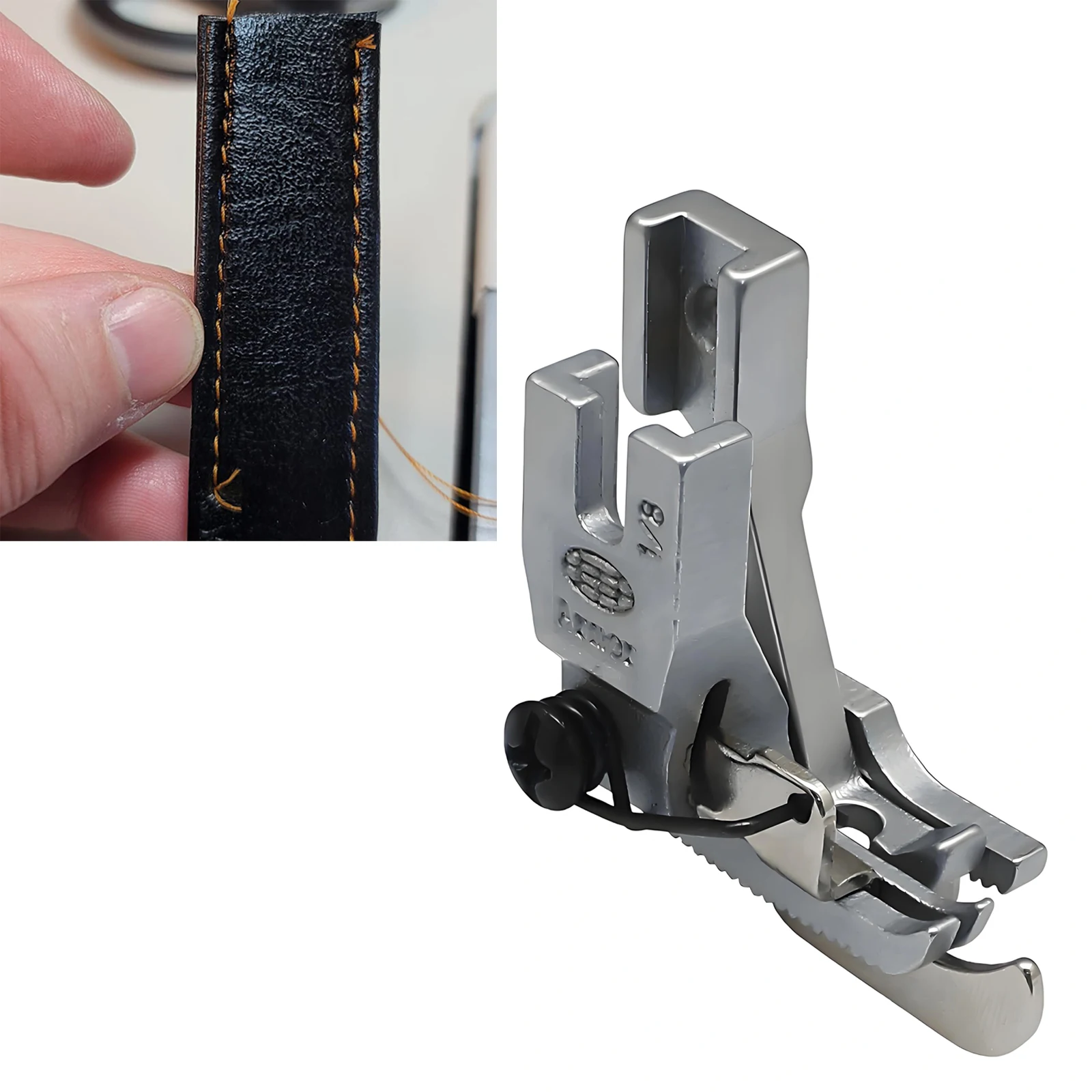 1/2Pcs 3MM TOP Stitching Walking Presser Foot With Left/Right Guide For Consew 205RB Brother B797 Juki 1181 Sewing Machine Part