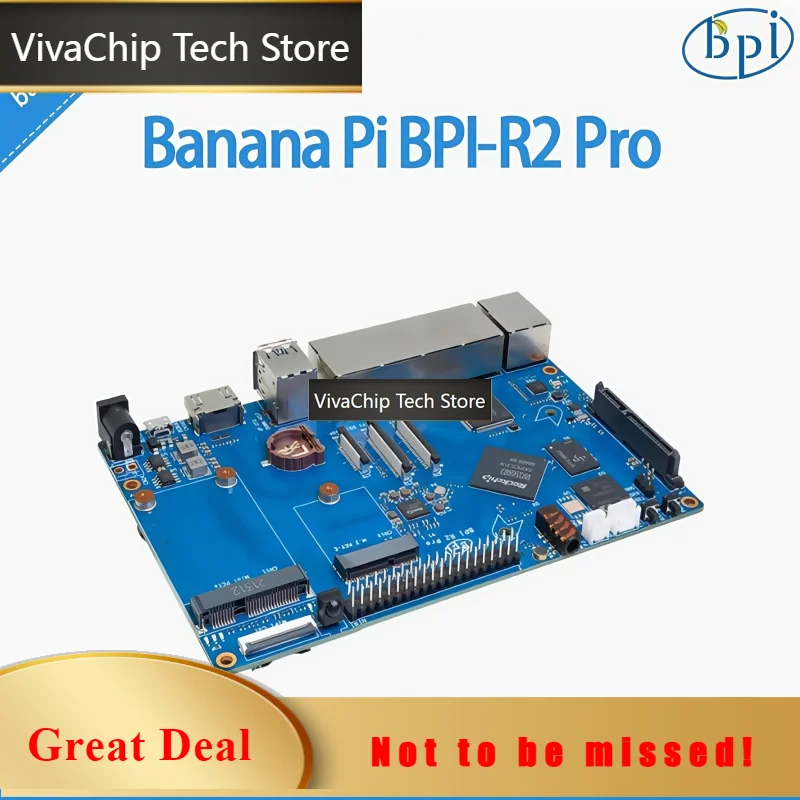 VivaChip TechBanana Pi BPI-R2 Pro Open Source Router Development Board Adopts Rockchip RK3568 Chip Design