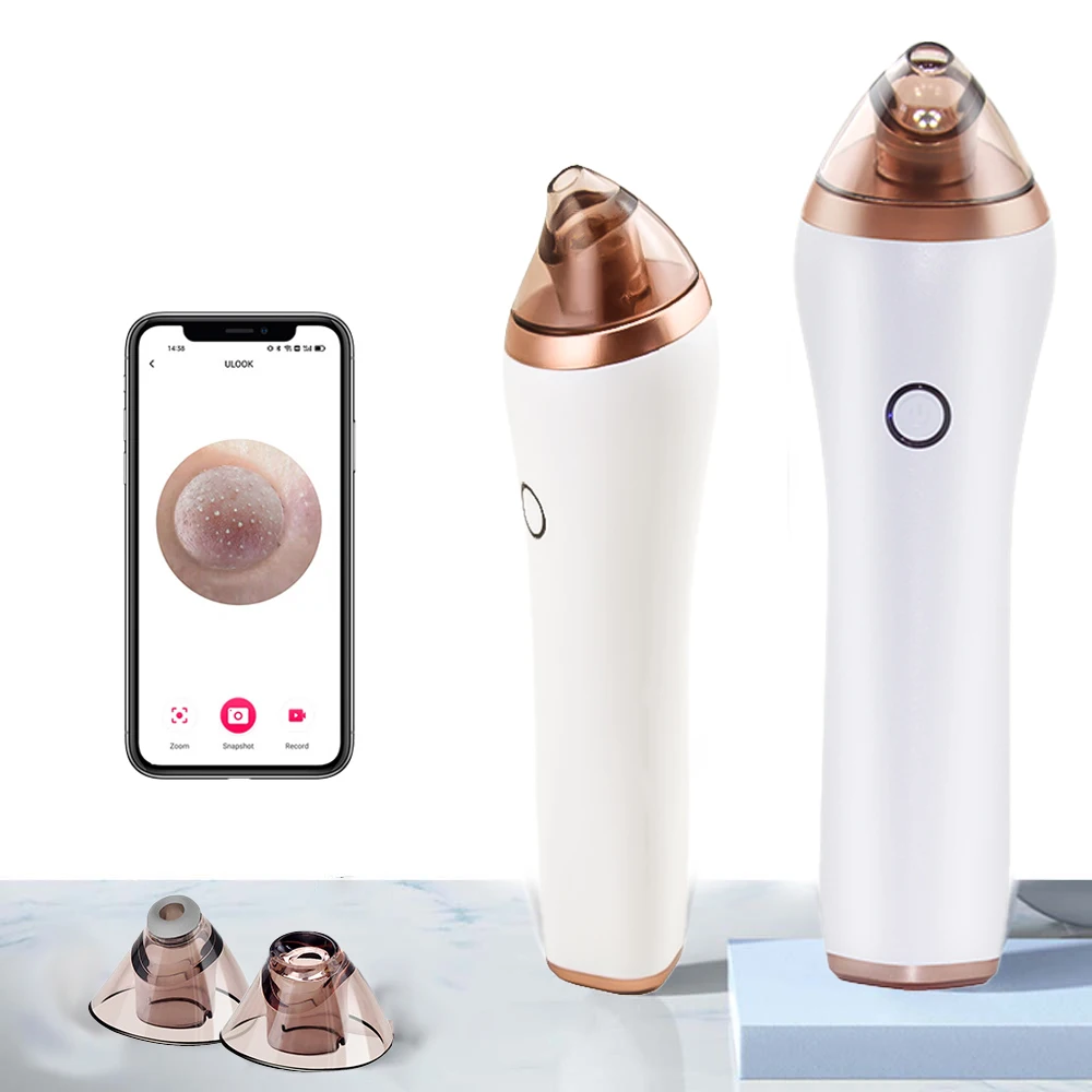 Nettoyeur électrique de beauté pour le visage, soins de la peau, acné, nettoyage des pores de l'Antarctique, dispositif d'aspiration sous vide, dissolvant de points noirs avec caméra