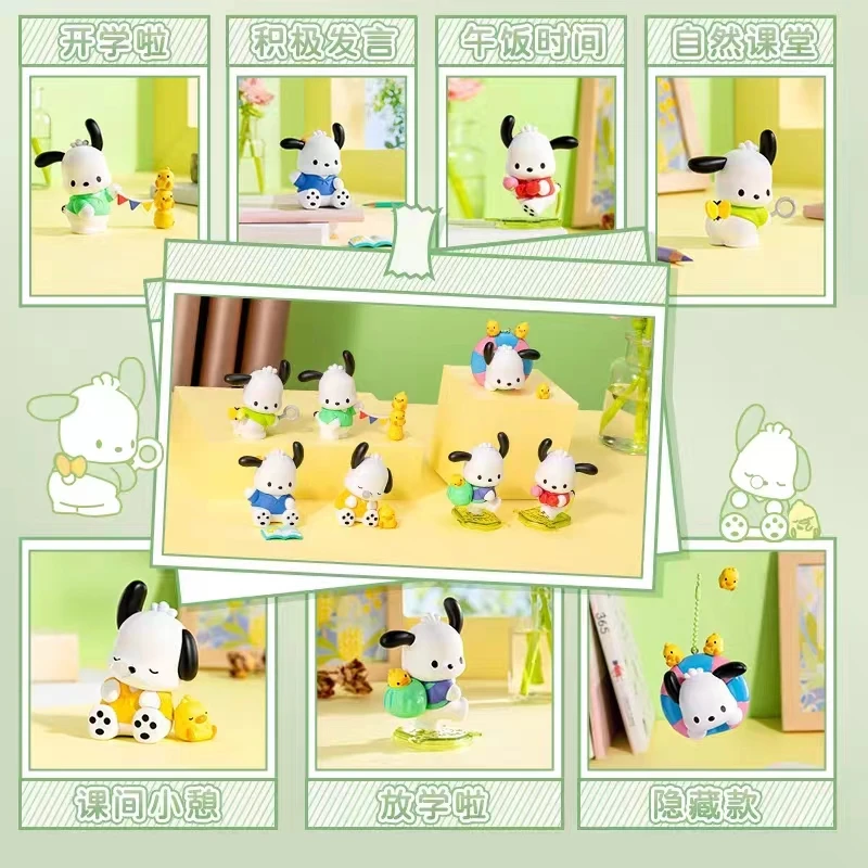 Maktoubu Anime Figures Sanrio Series Pochacco Bluetooth Speaker High Quality Small Speaker Desktop Ornament Girl Christmas Gift