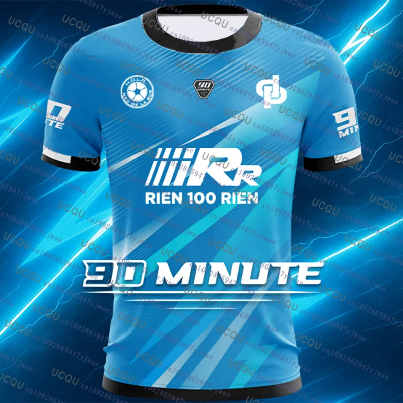 90 دقيقة سلسلة MM10 يوليو كرة القدم جيرسي الرجال النساء الخريف الرياضة في الهواء الطلق التجفيف السريع جيرسي اللياقة البدنية التدريب تي شيرت رجالي