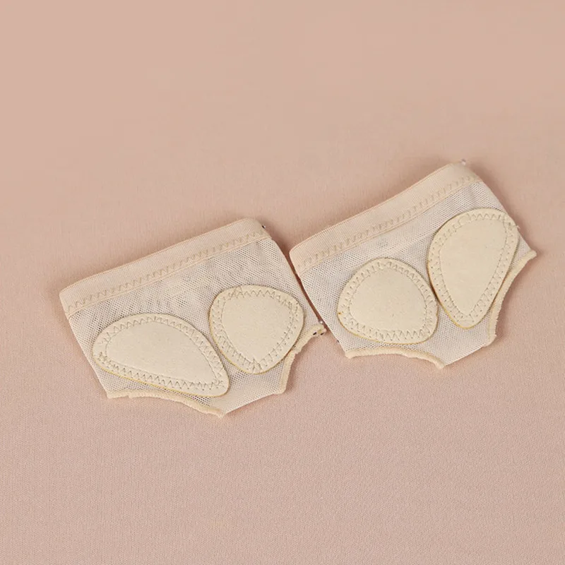 Zwei Löcher Professionelle Bauch Toe Pad Moderne Halb Lyrical Dance Schuhe Sandalen Pfoten Dance Fuß Thongs