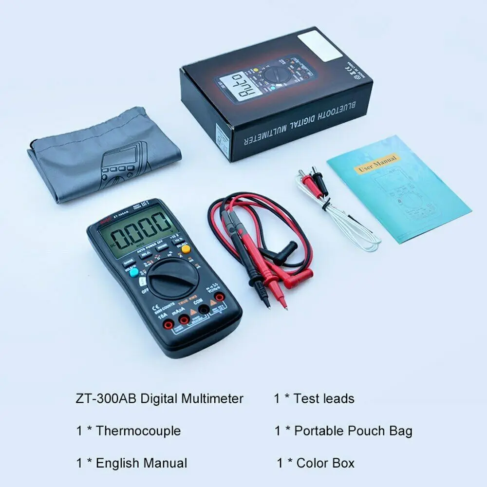

New -300AB Digital Multimeter Wireless Technology Ammeter True RMS Auto Rang Intelligent Analog Voltmeter Capacitor Tester