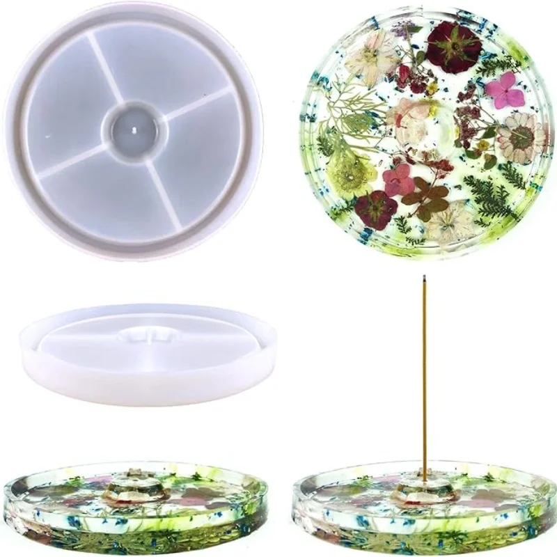 DIY Wierook Box Rack Kristal Epoxyhars Mal Wierook Box Wierook Opbergdoos Wierook Draad Plaat Insert Siliconen Mal