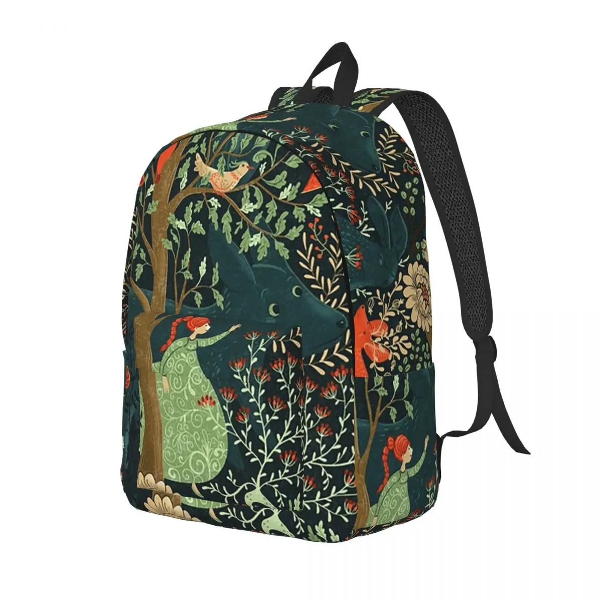 Whimsical Wonderland Backpack Daypack Large Capacity Children BookBag School Bag Shoulder Bags for Men Women