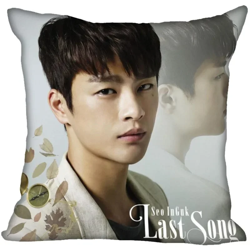 Nice Seo In Guk KPOP Pillow Case Home Decorative Fabric Pillows Cover New Year Accessories PillowCases 40X40,45X45cm 0824