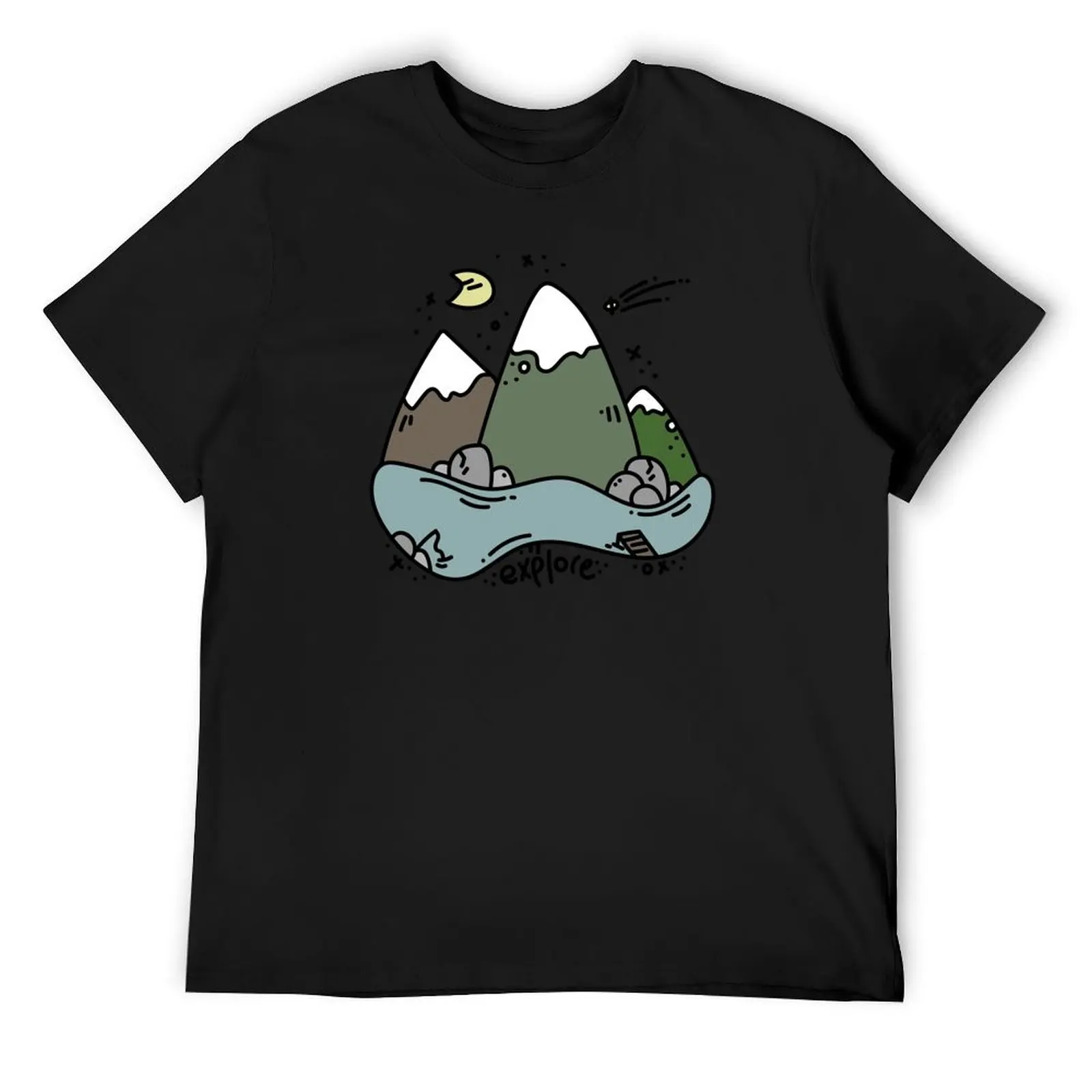 

Explore - Mountains T-Shirt anime stuff graphics graphic t shirt vintage men tshirt